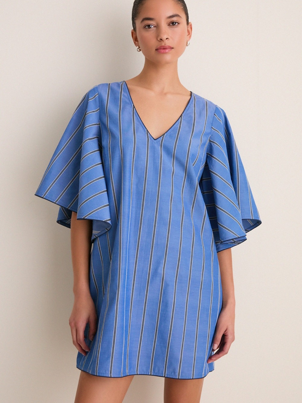 Tuckernuck Pomander Place Blue Indigo Stripe Diane Dress XXL NWT